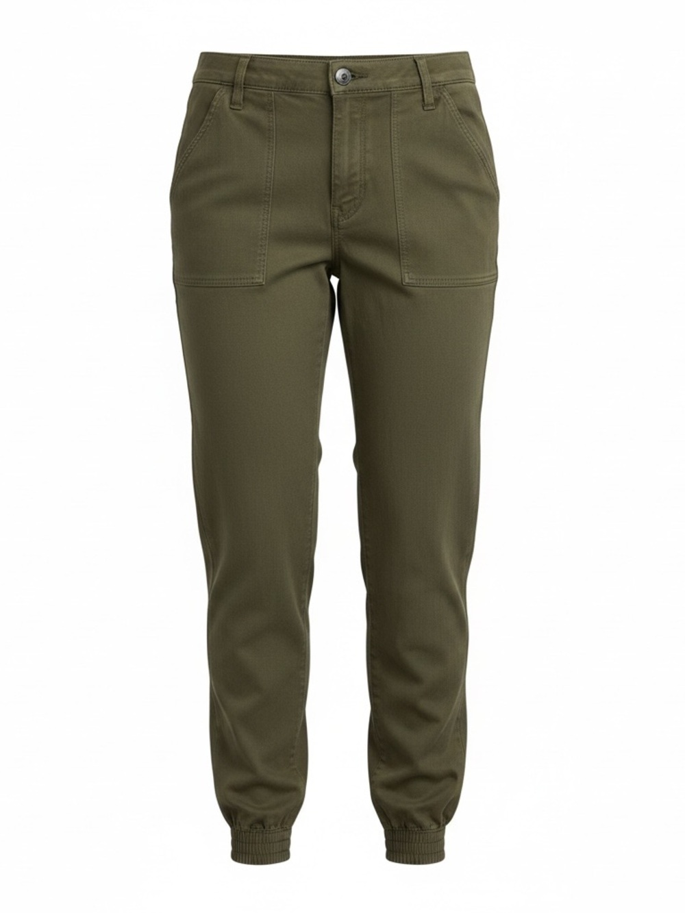 J Brand Olive Utility Jeggings with Elastic Cuffs